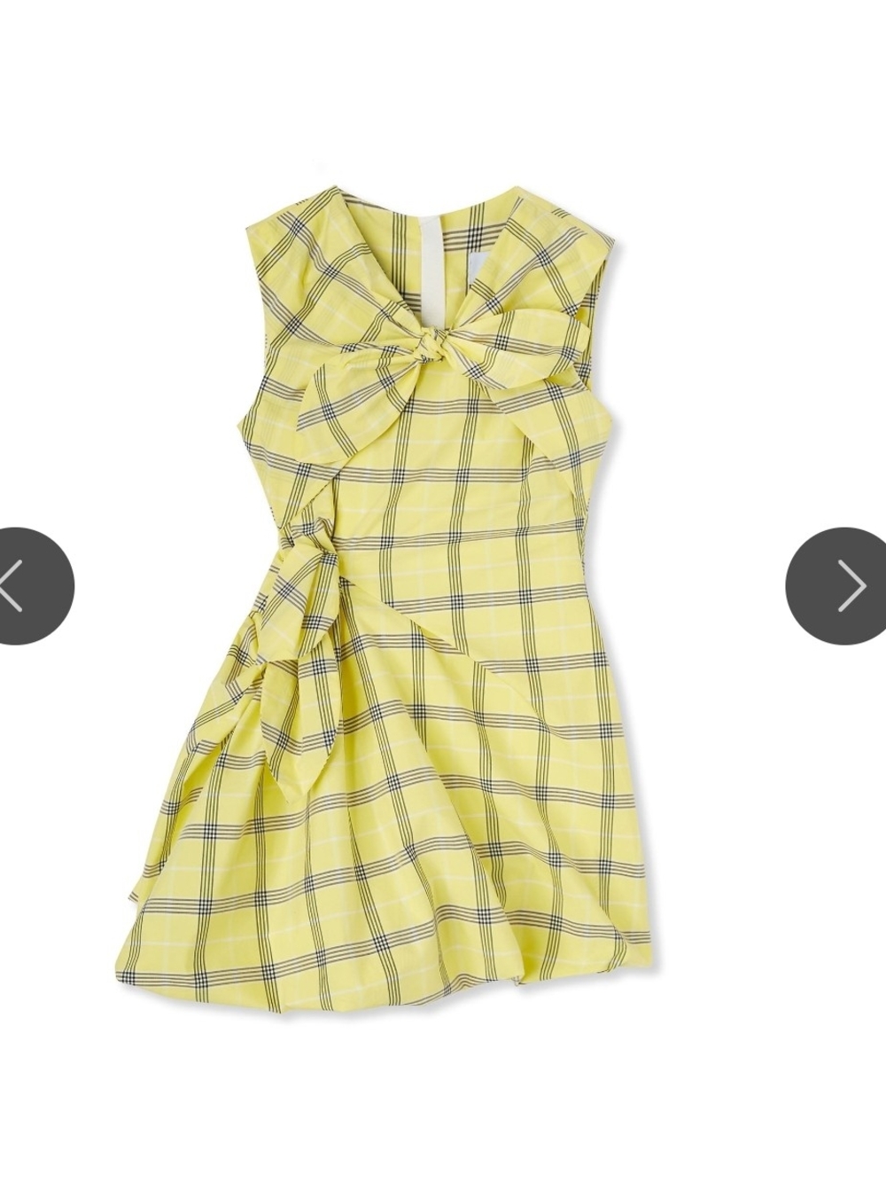 MSGM 
poplin check draped mini dress
$539 $107 (80%